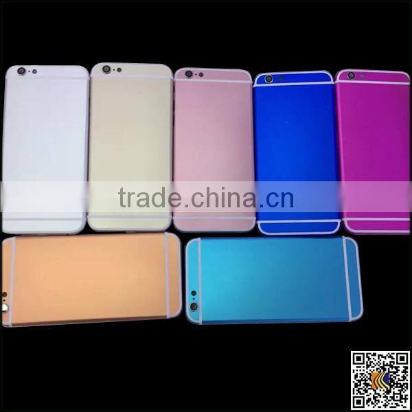 For iphone6 plus matt housing, colorful housing back case, black matt housing for iphone6 plus