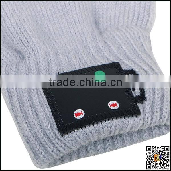 Shenzhen manufacture bluetooth winter acrylic knitted touch screen glove,bluetooth acrylic glove