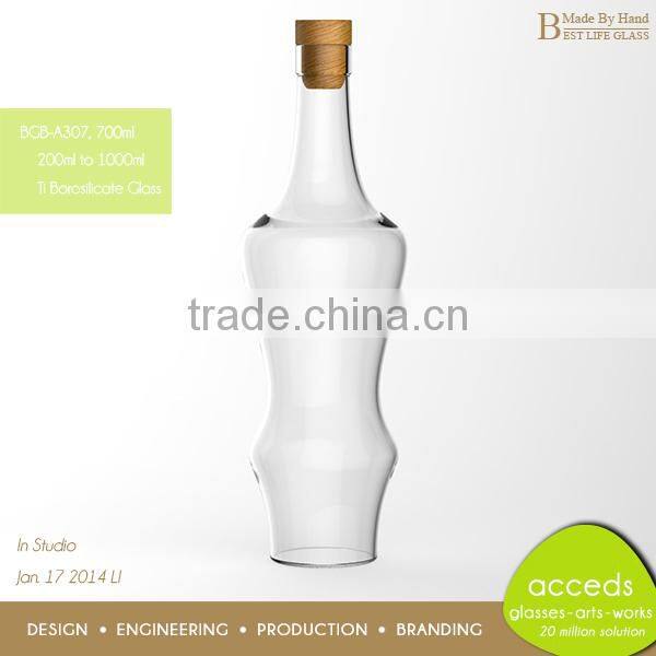 Promotional Funky Glass Wine Bottles 750ML