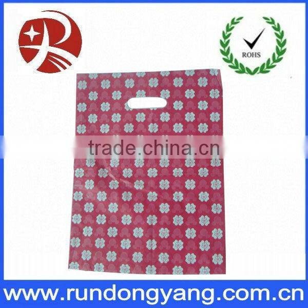 HOT small die cut handle plastic bag