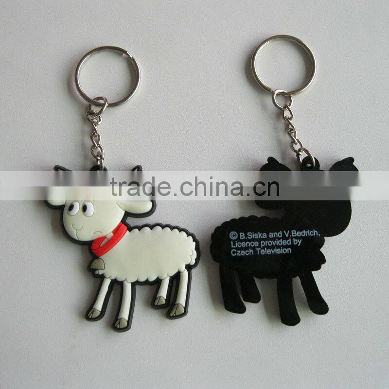 2012 Cute girl figures 3D soft pvc keychain