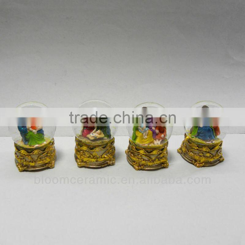 Hotsale resin religious ball crystal water ball