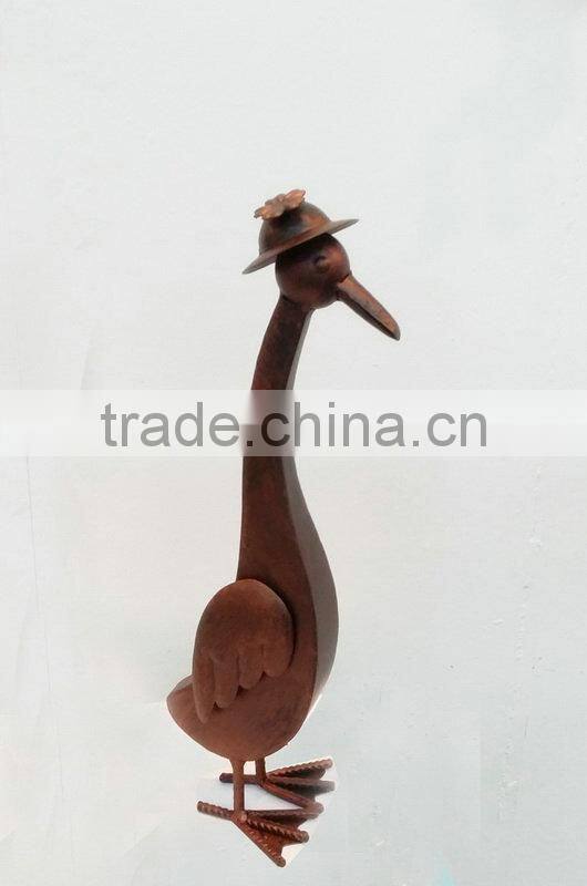 Animal ornaments metal duck