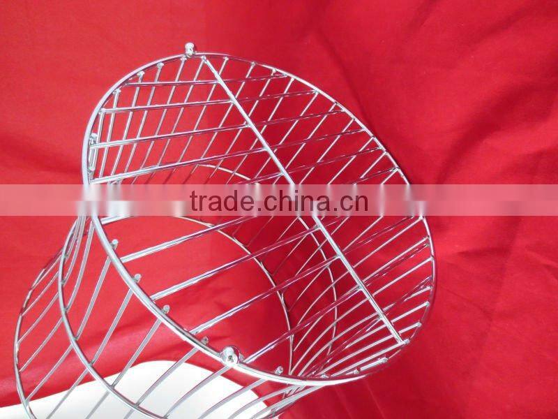 Chrome plate wire towel basket YZ4118C