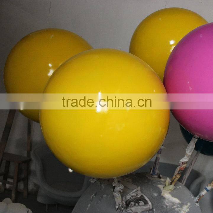 Outdoor fiberglass ball decoration