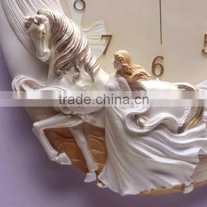 M21A Momoda Living room Creative modern hanging fancy elegant3D flower wall clock Quiet quiet quartz decoration large wall clock
