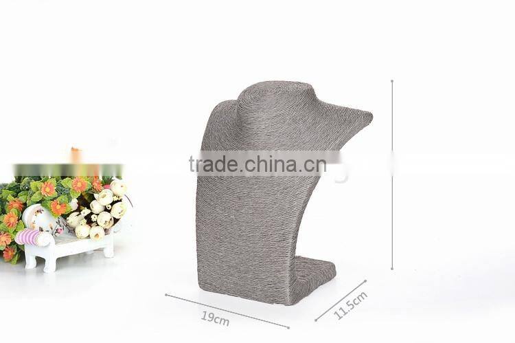 Rope jewelry display busts stand necklace display stand