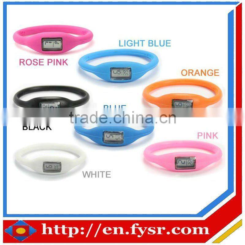 colorful silicone rubber wristband watch