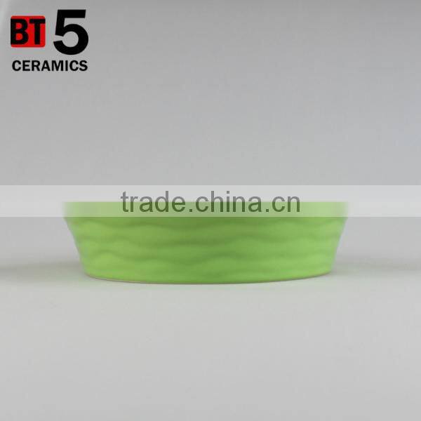 BT5-SD09G Stonware large green 1.2L deep dish baker