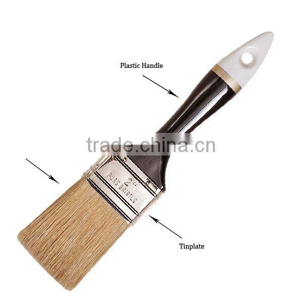 2" White Mixer Bristle Mighty Brush Plastic Handle Paint Brush