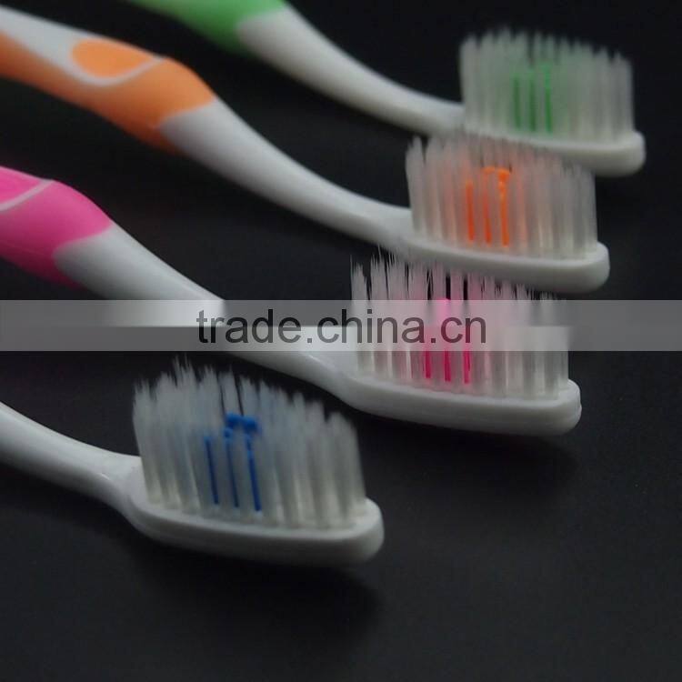Wholesale nylon bristle YangZhou manufacturer hoome use long handle adult toothbrush
