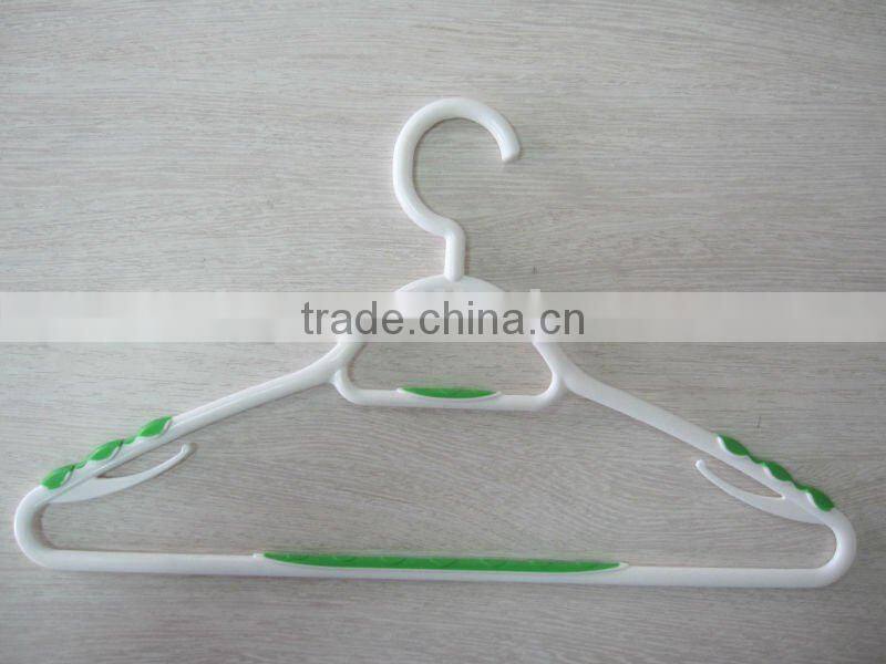 Plastic clothes clip hangers