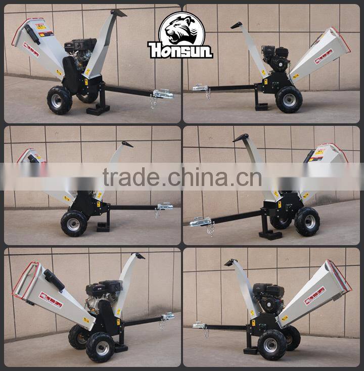 Comply with Europe Safety Regulation CE approved trailer mounted mobile diesel engine wood chips making machine