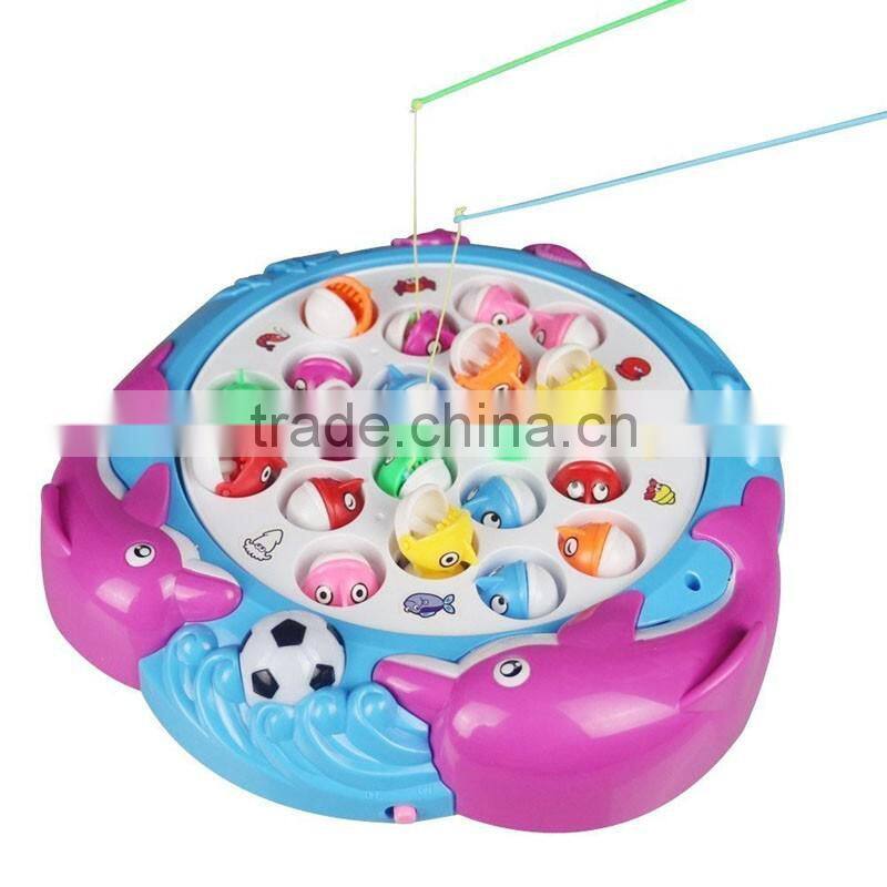 New Plastic Funny Magnetic Electric Toy Fishing Set For Kids
