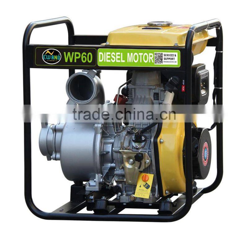 DP60 Electric start with big fuel tank 6 inch diesel water pump