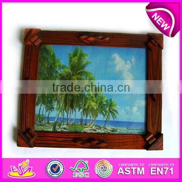 Hot selling wooden picture frame for home,wooden gift photo frame for decorative,wooden toy photo picture frame WJ276858