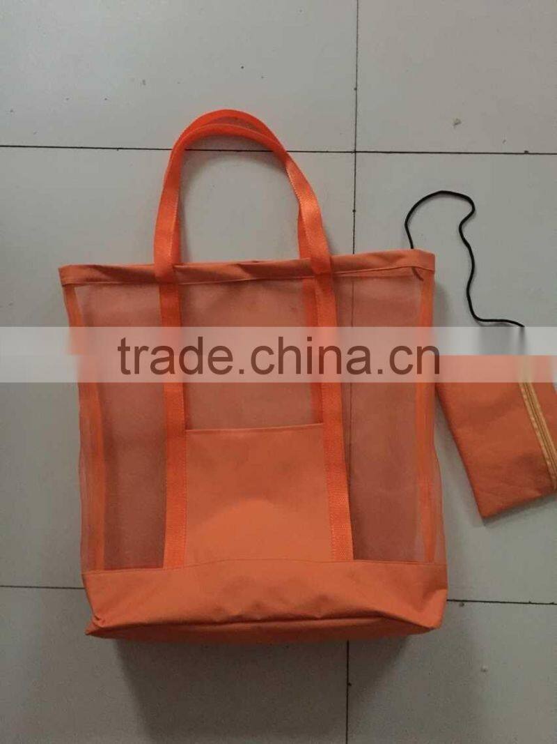 Mesh Back Pack with large main compartment