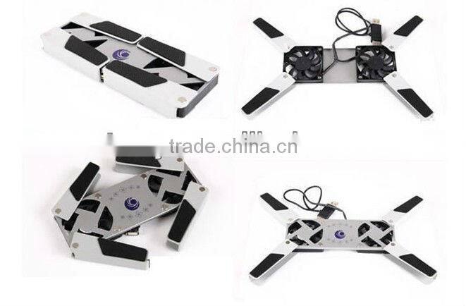 Folding 2-Fans USB Notebook Air Cooling
