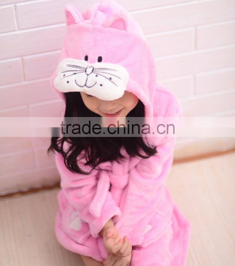 High quality kids Bath towel Keep warm Baby Bath towel kids bathrobes