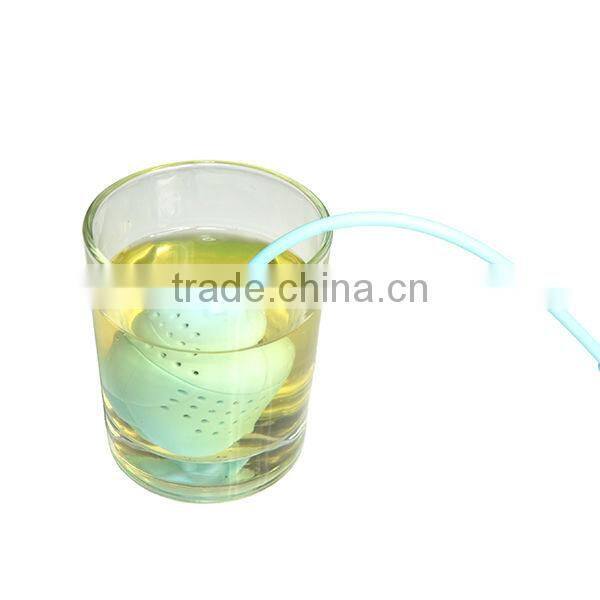 2013 Newest rose silicone tea bag strainer