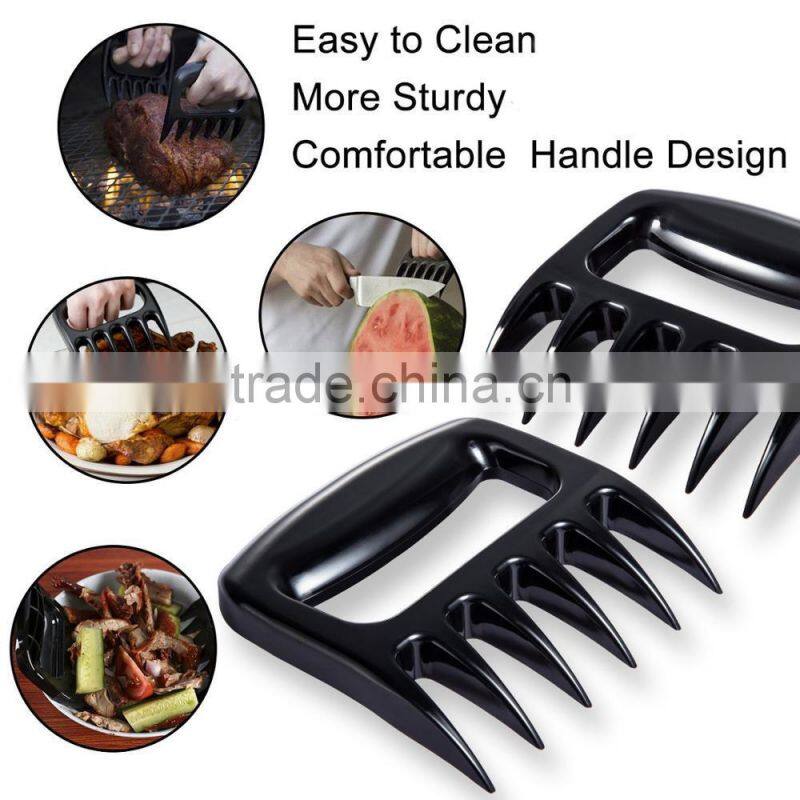 Heat-Resistant 4pcs Silicone Tongs and Food Cooking Thermometer Grill Mat Set