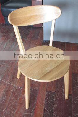 solid oak wood dining chair restaurant wooden chair