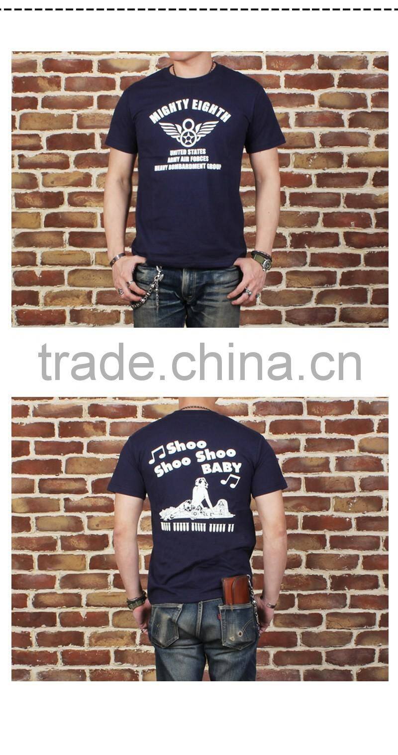 Colorful Men Customized Logo Loose style Summer T-shirt