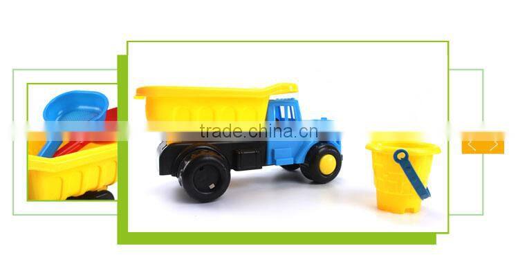Hot selling kids outdoor sand beach set plastic wheels for toy truck