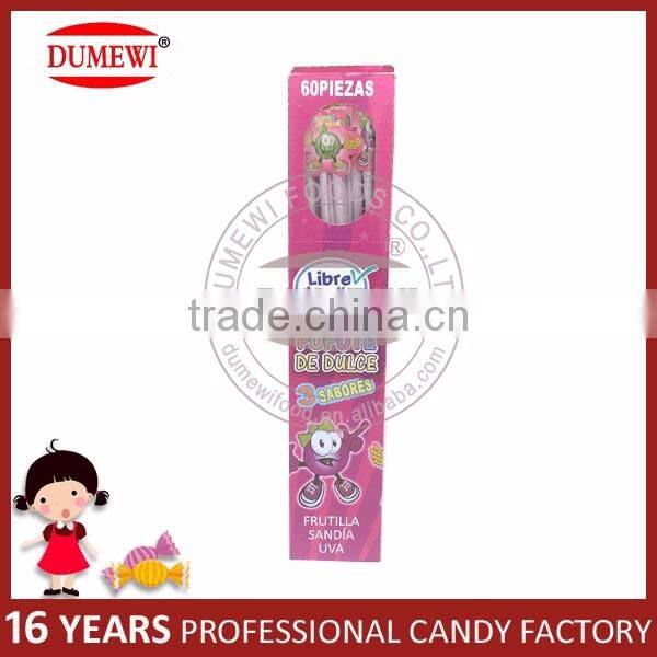 3 in 1 Mixed Fruit Flavors CC Stick Sour Powder Candy