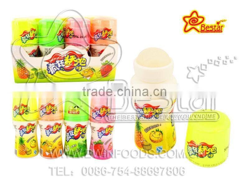 Gas Canister Shape Rolling Ball Candy With Fruit Jam