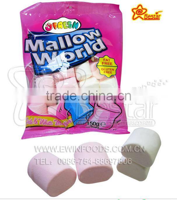 Heart Shape Marshmallow In Bag Packing