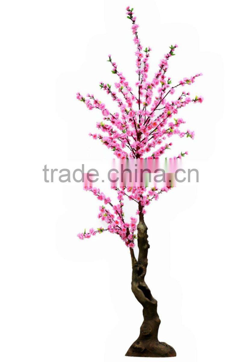 Simulation hot selling artificial cherry tree home decoration mini silk artificial cherry blossom tree