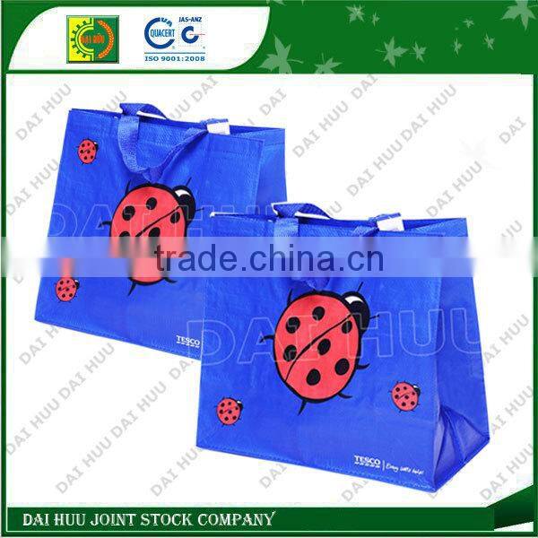 Lamination with BOPP woven shopping tote bag