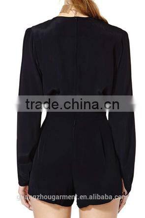 black long sleeve jumpsuits for women