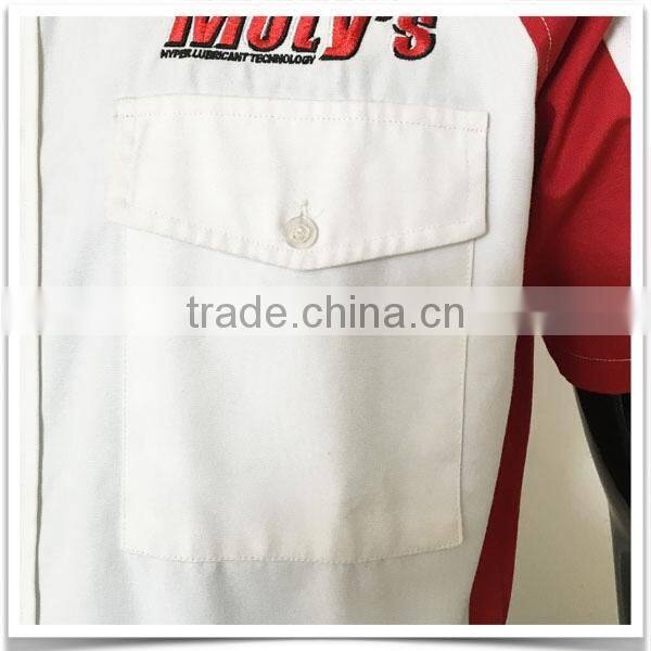 ZX OEM ODM mechanic work shirtstwo pocket work shirtsNew model casual shirt for men