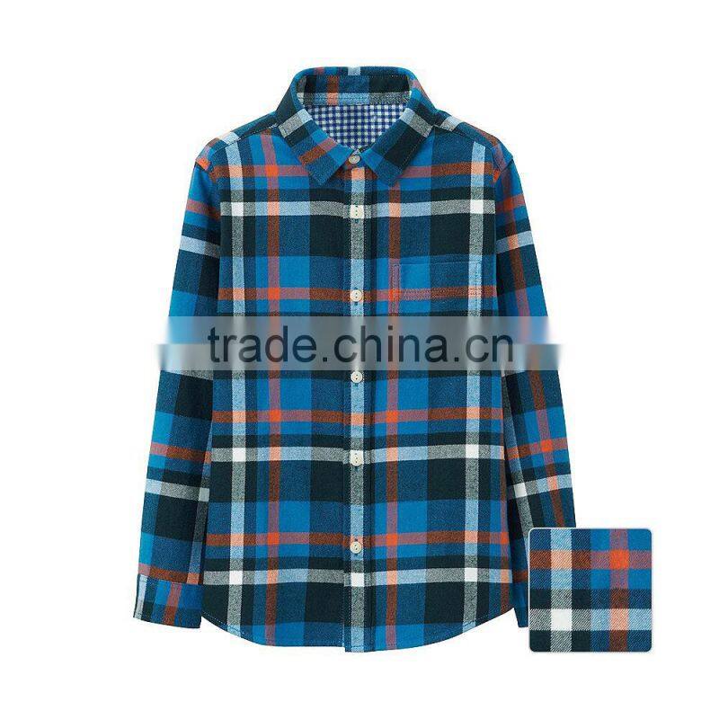 Flannel shirt for Boy's children flannel shirts kids flannel checks shirts