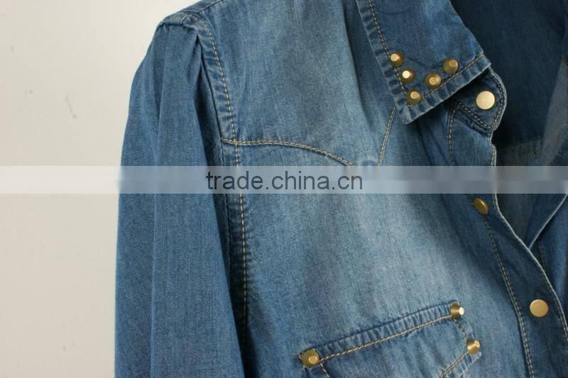 GZY cotton jeans long shirt jeans jacket sewing machine price jeans factory china2017
