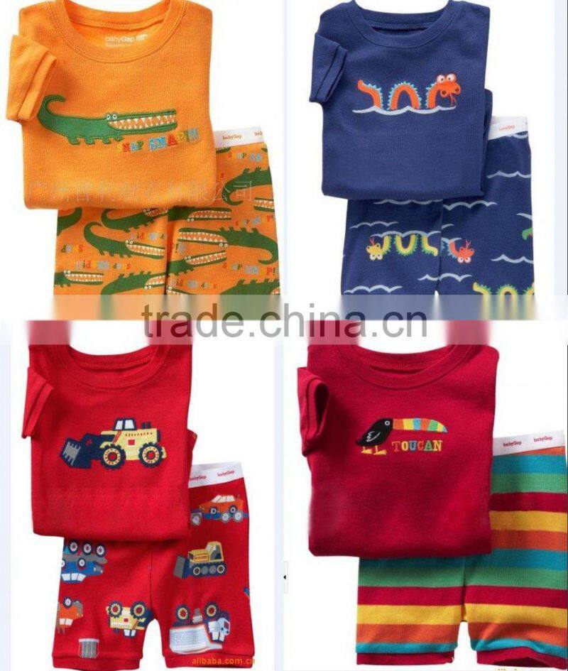 girls fashion blue beauty fish princess pajamas suits kids summer cotton nightgown