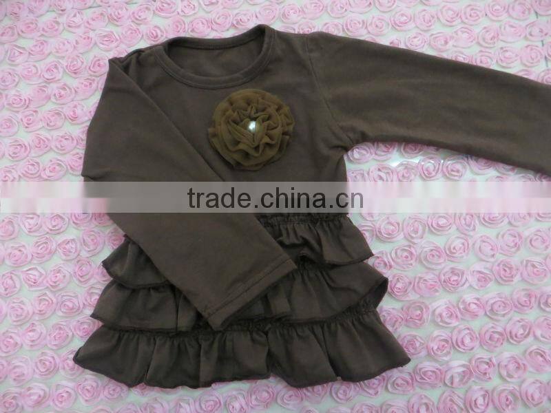 Baby girl colorful formal shirt for girls ruffle sleeve t shirt baby girls clothing for kids t shirts