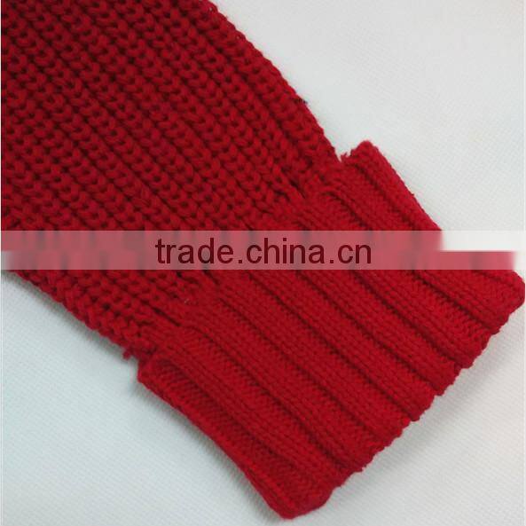 In-stock new fashion salior collar long sleeve belt knitted girls cardigan