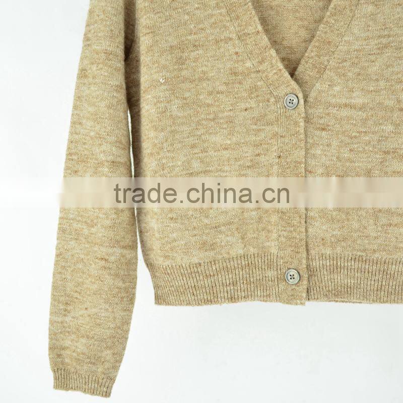 Children Clothes Hand Knitted Girls Cardigans Wool Sweater For Kids