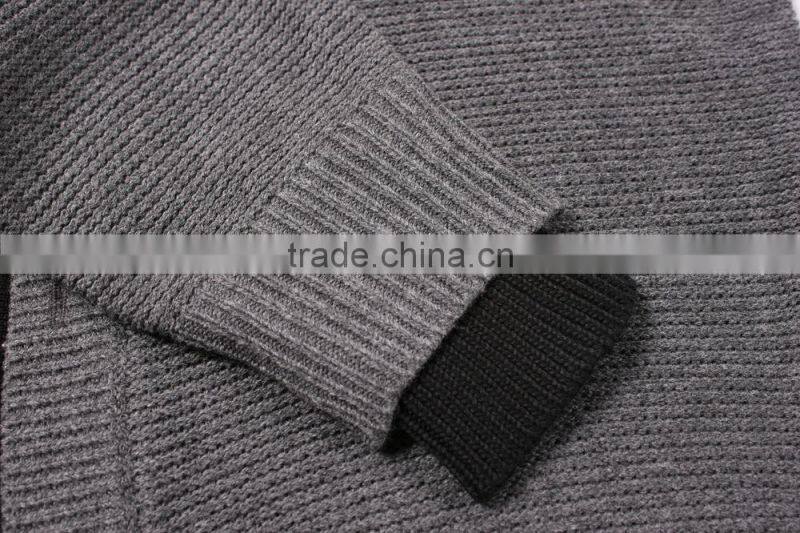 Long Sleeve Grey Button Down Cardigan Sweater For Men