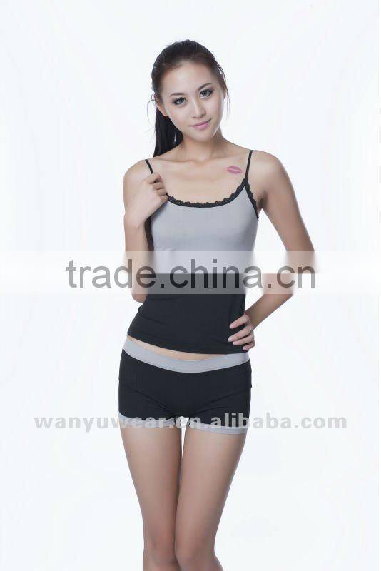 yarn-dyed seamless lady bra & panty set