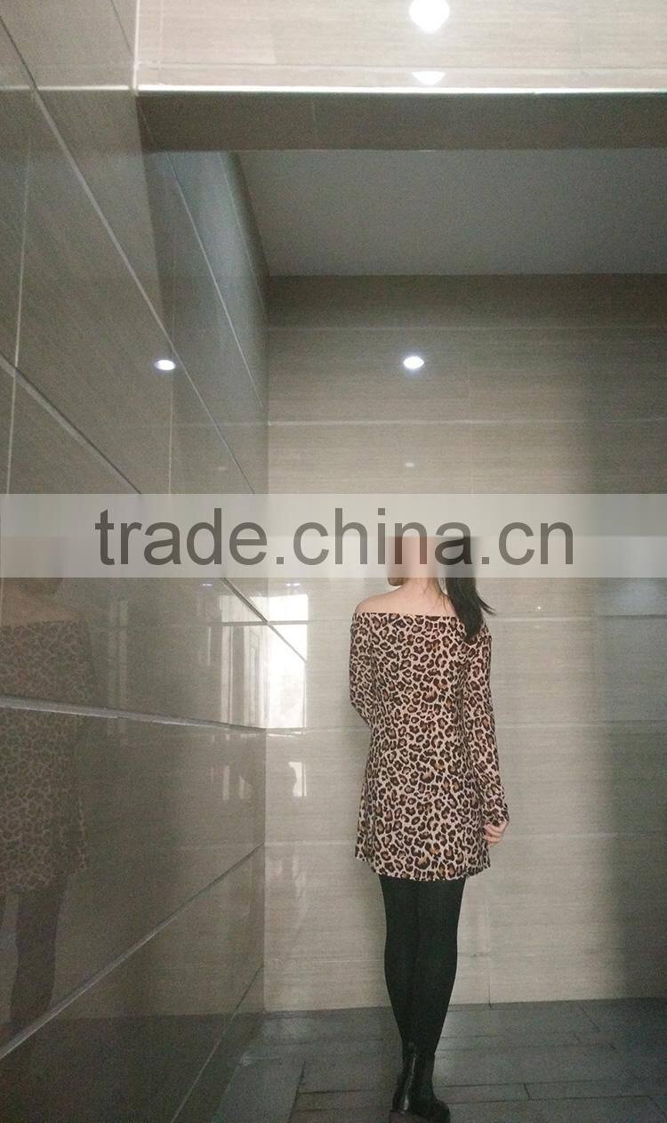 Women Leopard Sexy Sleeveless Dresses