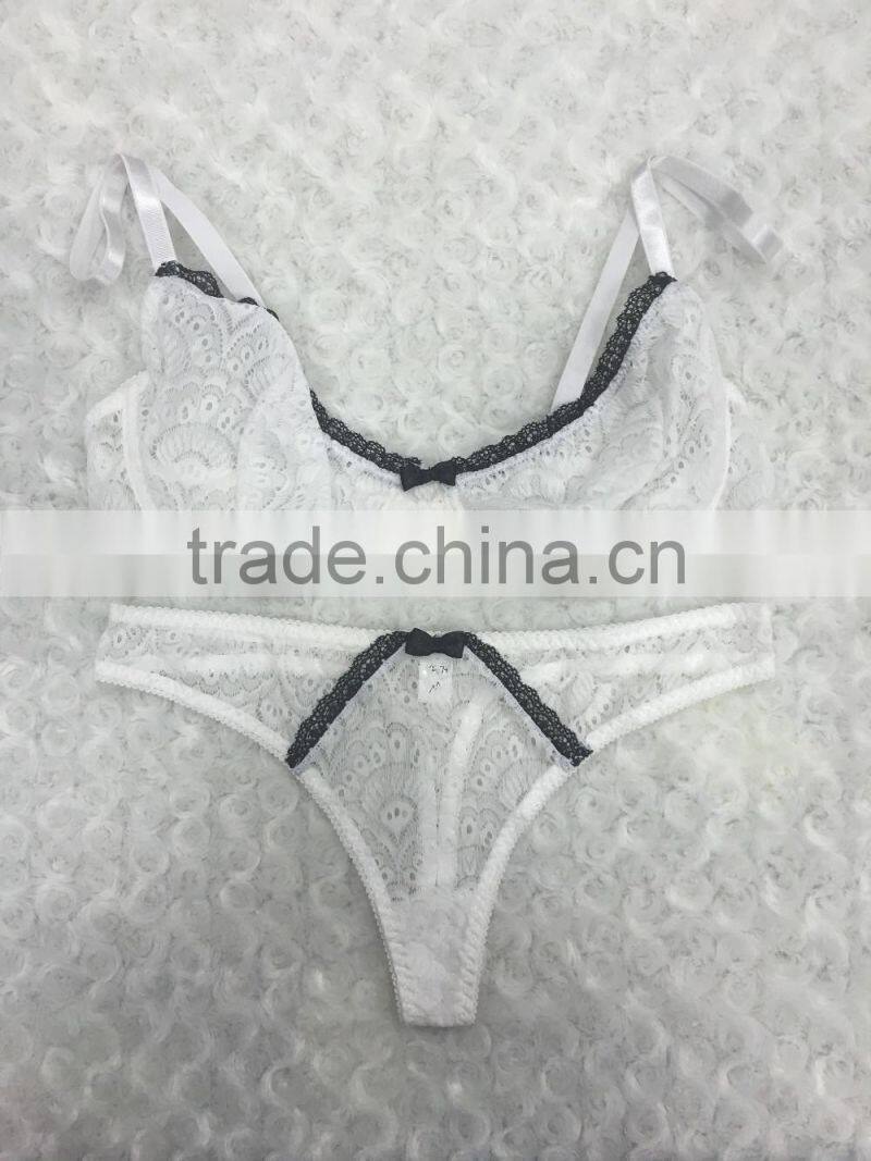 OEM Bralette sexy fancy bra and panty set underwear new design