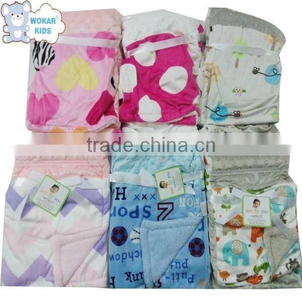 Wholesale soft touch baby warm blanket