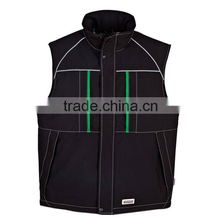 Men's thick wear-resisting workwear quilted waistcoats breathable waterproof vest