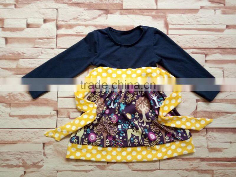 New arrival 2017 fancy girl clothes wholesale children pumpkin exquisite baby girl unique design clothing