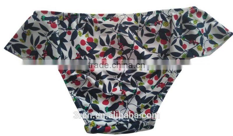 cute AOP girls briefs frills