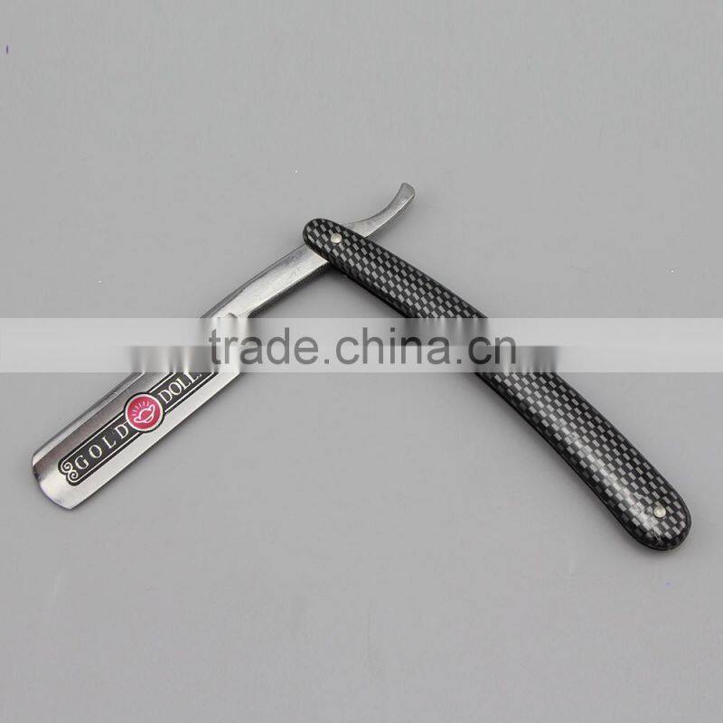 "GOLDOLLAR 208" man's razor carbon steel barber razor cut throat razor